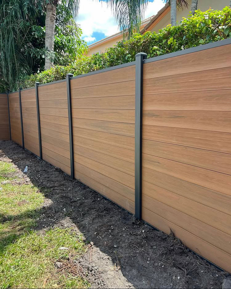 Retaining walls, Stone walkways, and Fences