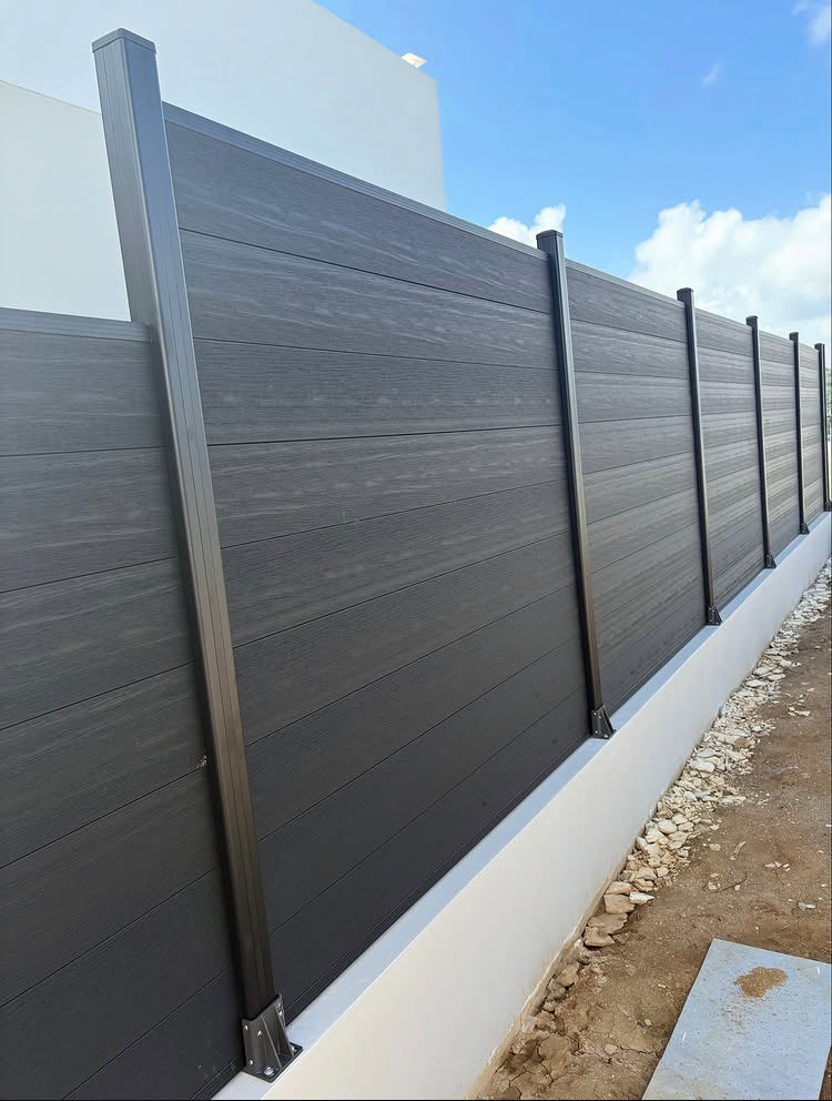 Retaining walls, Stone walkways, and Fences